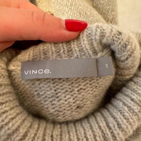 Vince wool turtleneck sweater size extra small gray - Picture 2 of 2